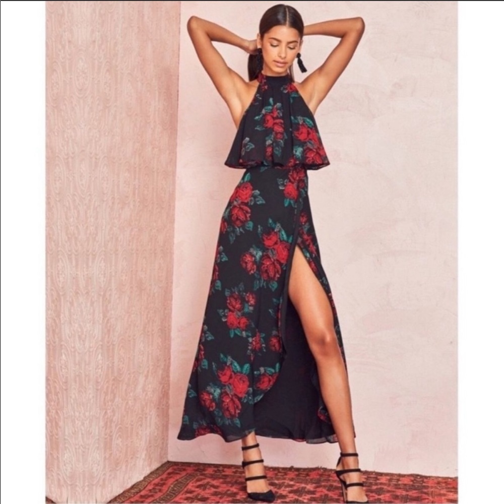 COPY - NWT Lovers + Friends Golden Ray Floral Maxi Dress